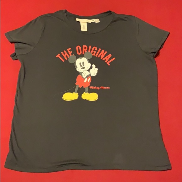 Disney H&M Black Mickey Mouse Shirt size XL - Picture 1 of 5